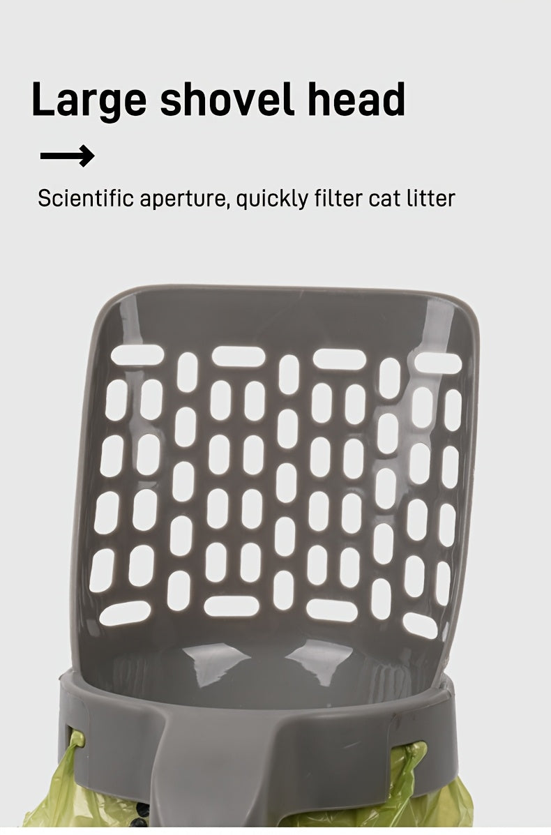 2-in-1 Cat Litter Scoop with Trash Can