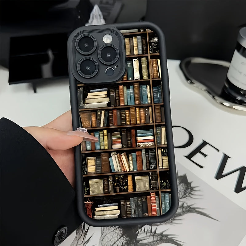 Popular Bookshelf with Cartoon Creative Designs, New Tianyan Ladder Phone Case | Fun And Stylish | Minimalist Trendy | Suitable for Both Men And Women | Compatible with Iphone