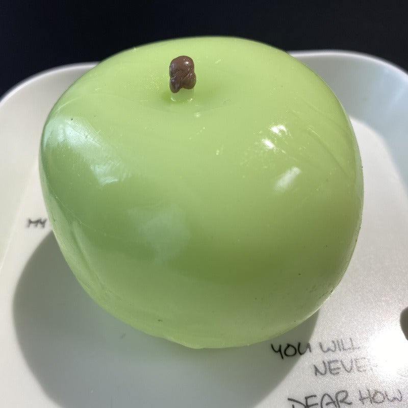 [Fun Stress Ball] 1pc Soft Green Apple-Shaped Stress Ball | Fun Squeeze Toy for Relaxation & Decoration, Perfect for Christmas Gifts, Party Favors, and Relax, Made of Durable Thermoplastic Polyurethane (TPU)