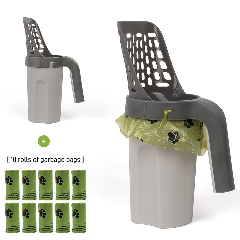 2-in-1 Cat Litter Scoop with Trash Can