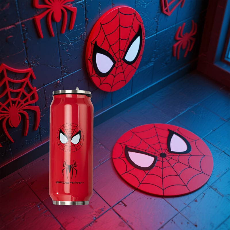 Spider-Man Themed Stainless Steel Insulated Bottle