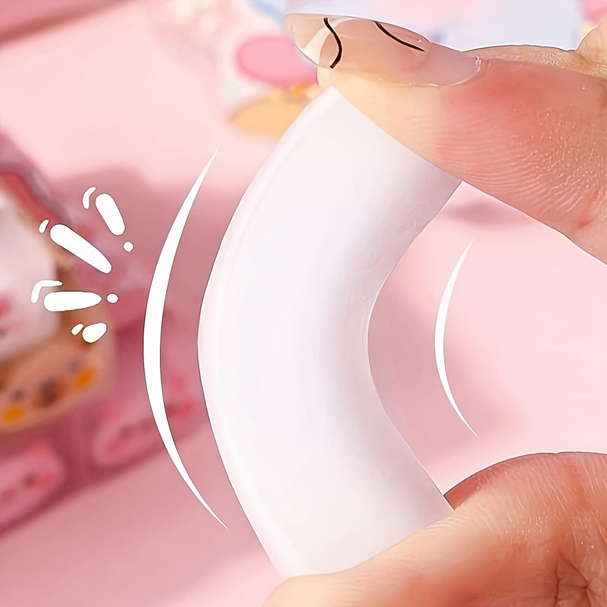 30pcs Cute Cartoon Animals & Fruits Erasers, Rectangular Shape with Charming Designs, Transparent Synthetic Rubber, Perfect for Students' School Supplies or Small Gifts