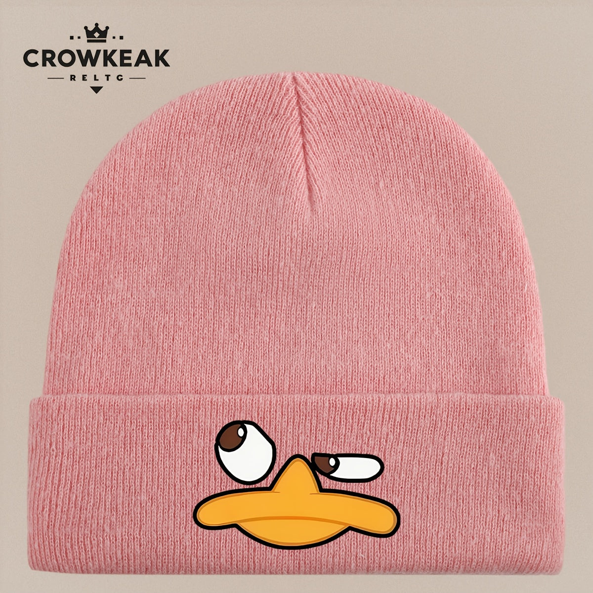 Angry Duck Face Winter Beanie Hat