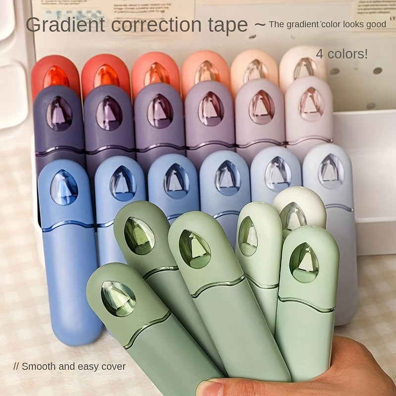 6PCS Large Capacity Correction Tape Set with Durable ABS Material