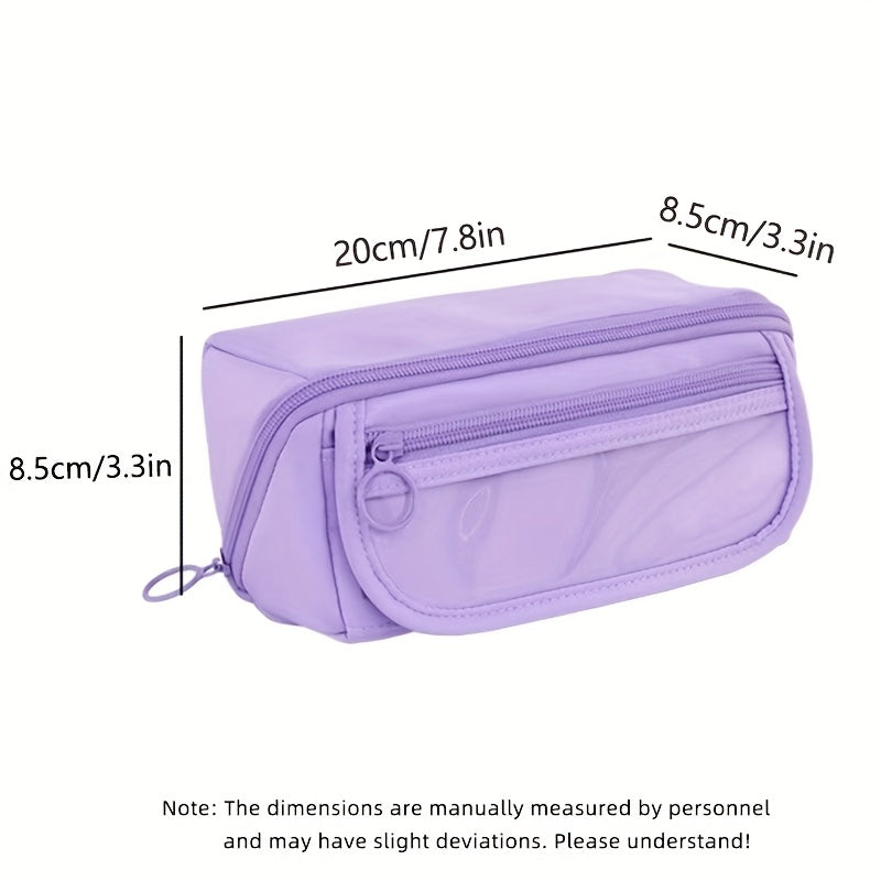 1/2pcs Large Creative Multi functional Pencil Box | New Desktop Organizing and Storage Stationery Box for Boys and Girls Office and Learning Portable Pencil Bag Learning Gift