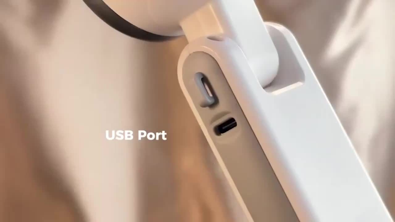 3-in-1 Portable Turbine Fan, 5 Speeds, 3600mAh Rechargeable Lithium Battery | USB Chargable, Pocket Fan for Travel, Outdoor & Indoor Use - Handheld, Desk Fan, Neck Fan, Travel Fan | Modern Aesthetic, Dur