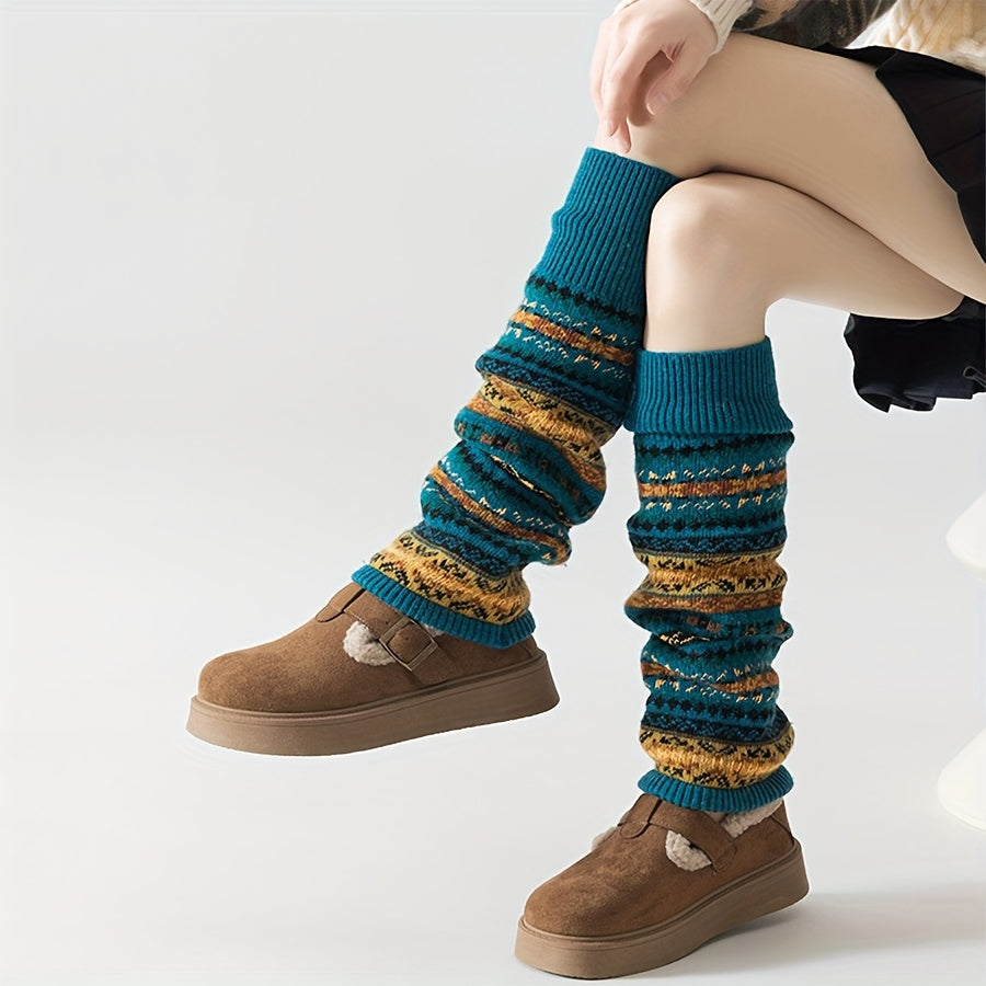 1/2 Pair Women's Bohemian Leg Warmers