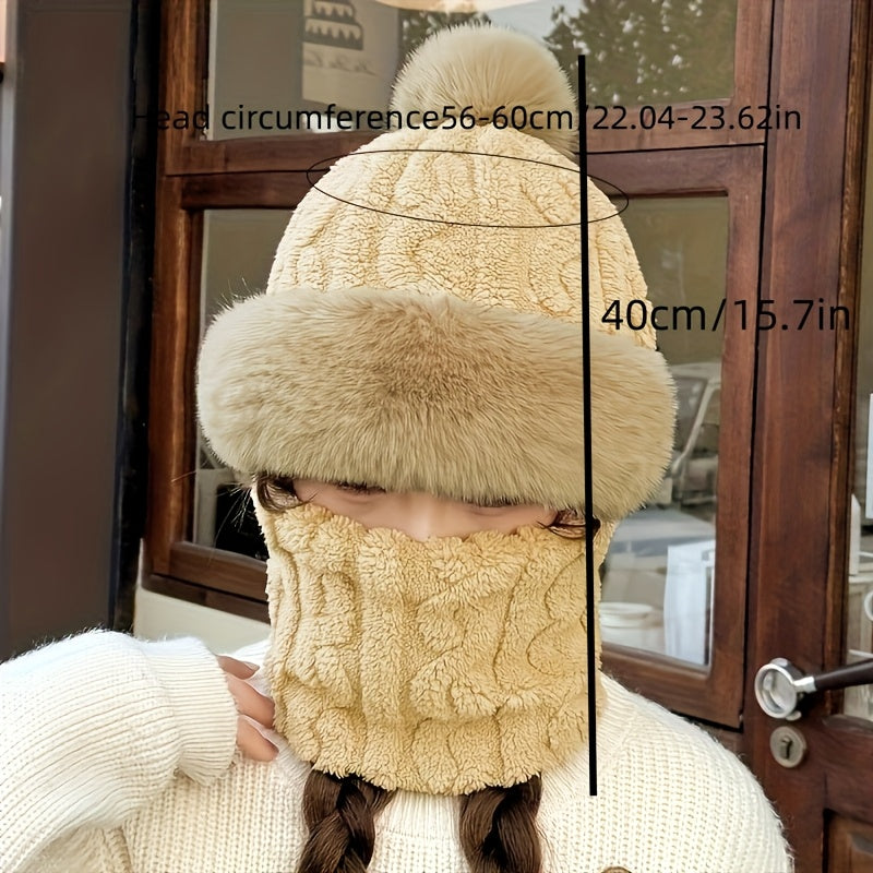 Winter Fleece-Lined Ear Warmer Hat