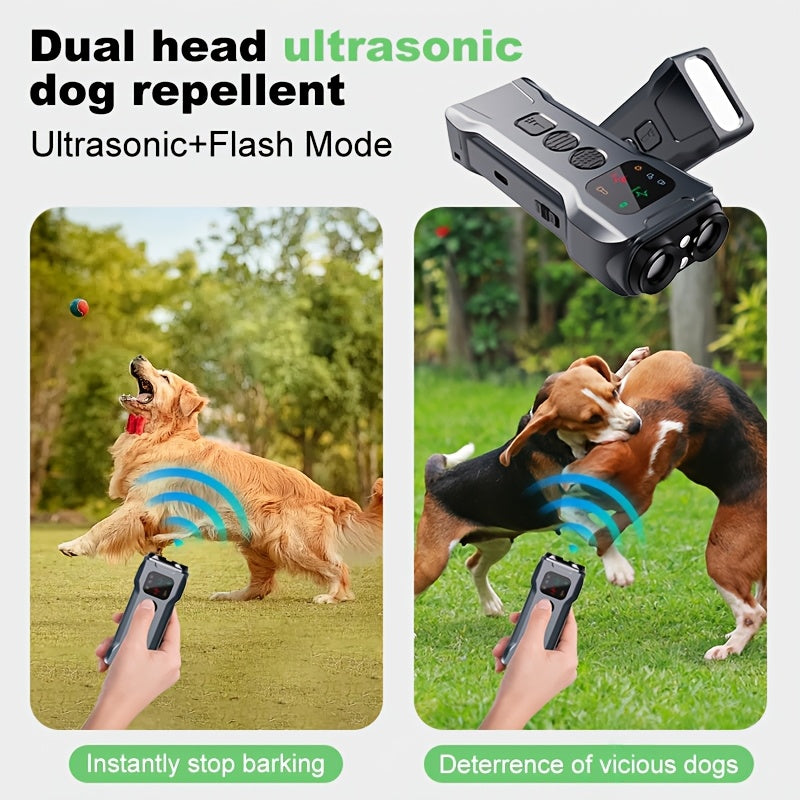 BarkGuard Soundwave technology Bark Control Trainer for Dogs Rechargeable LED Anti-Barking Device Plastic Stop Device