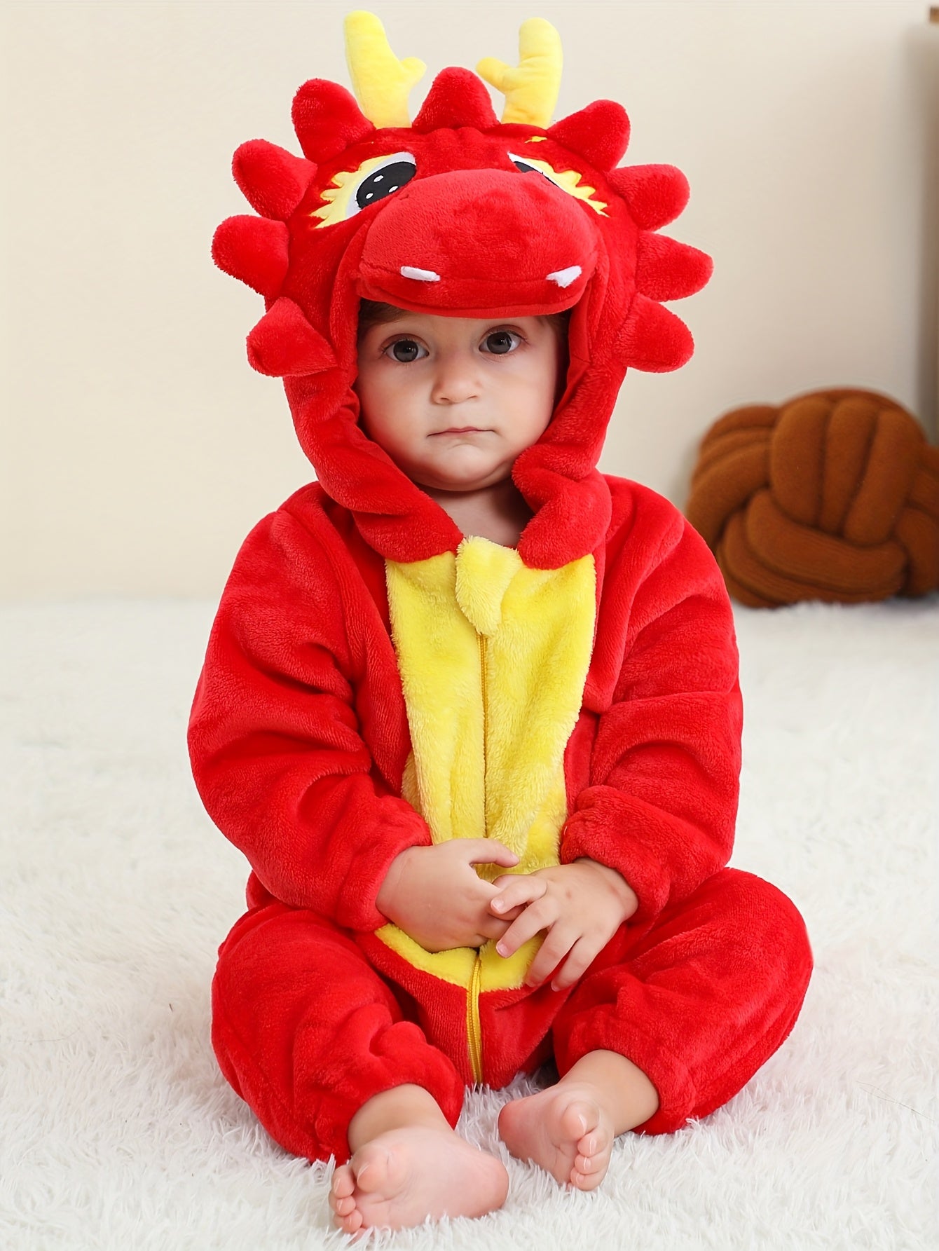 Children's Outdoor Cute Hooded Bodysuit