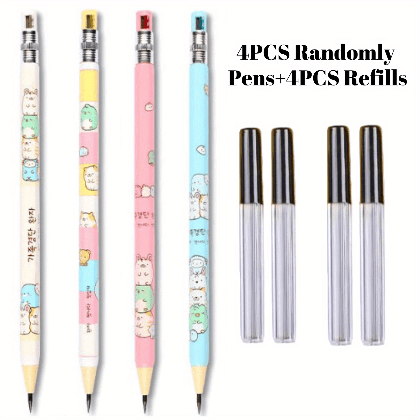 Ergonomic Mechanical Pencils+4/ 8Boxes refills