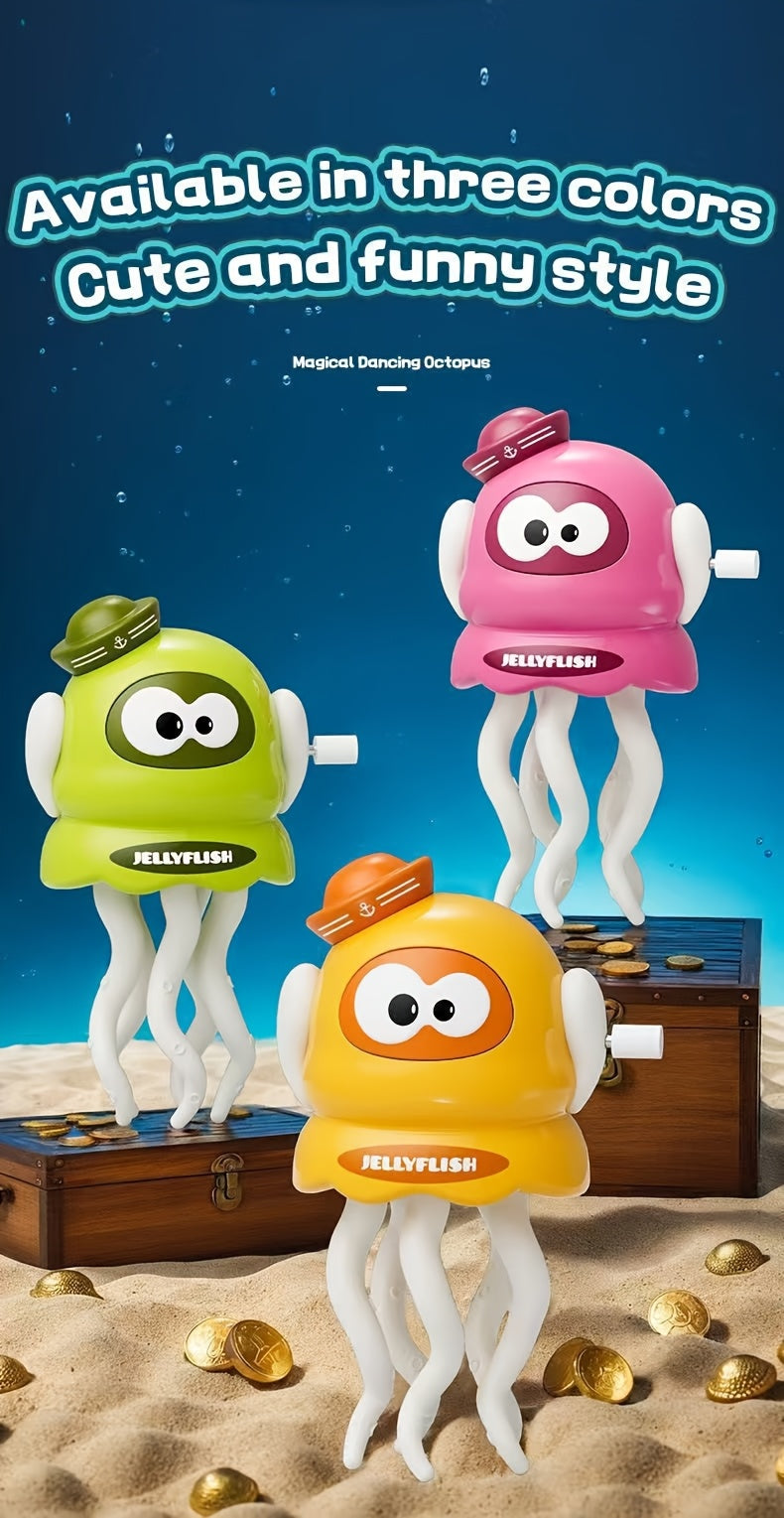 A dancing octopus with a twist mechanism,u