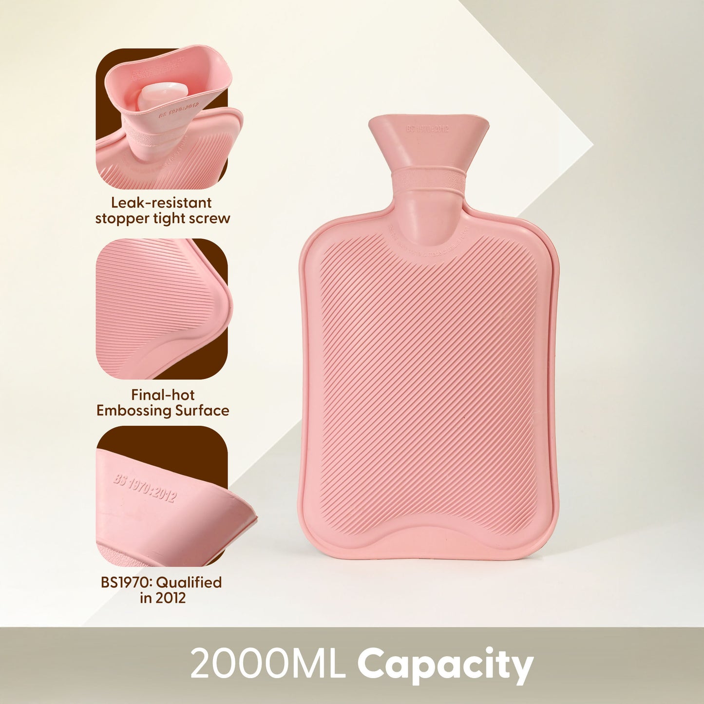 Cosy Hot Water Bottle with Plush Cover