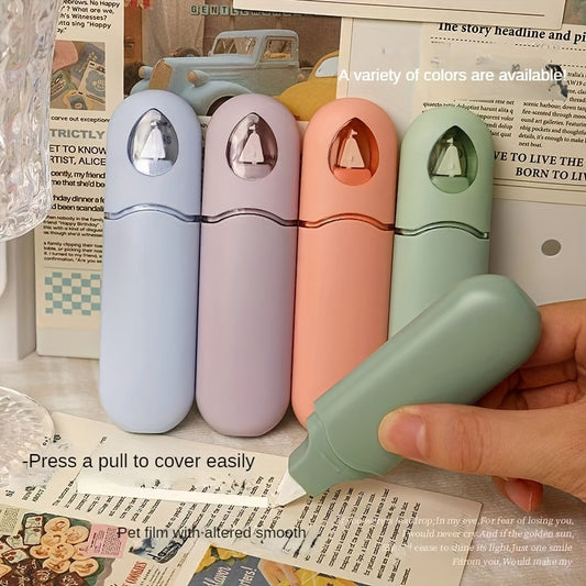 6PCS Large Capacity Correction Tape Set with Durable ABS Material
