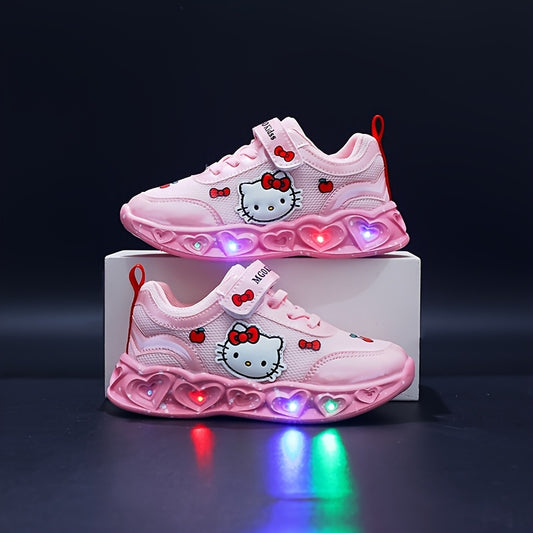Girls' Glow-In-The-Dark Sneakers with Lights