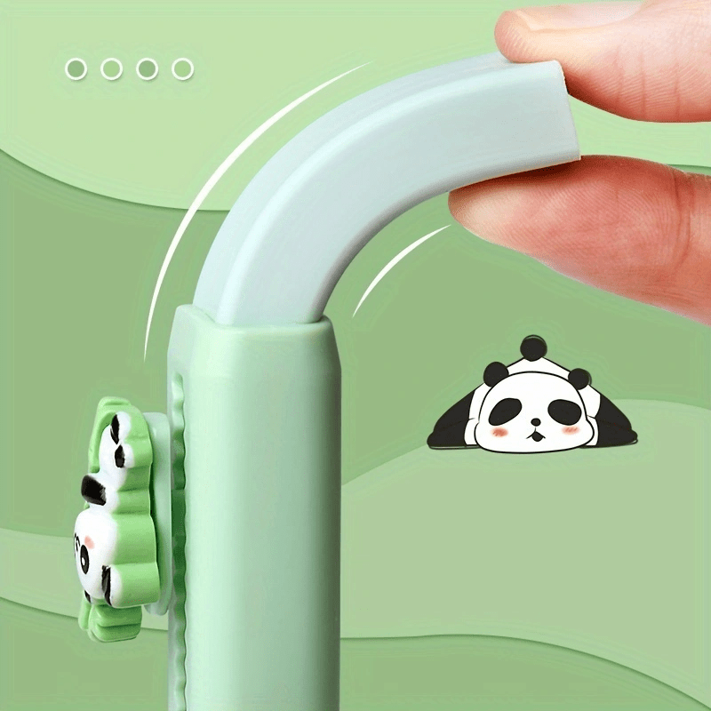 [15pcs Cute Panda Mechanical Pencil] 15pcs Cute Panda Mechanical Pencil Set with Refills & Erasers - 0.5mm Black Ink, Perfect for Writing, Drawing & Sketching, Kawaii, Tubes