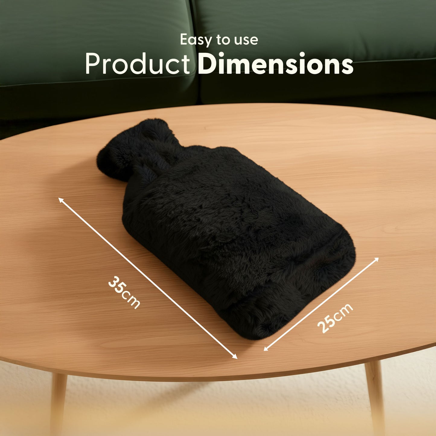 Cosy Hot Water Bottle with Plush Cover