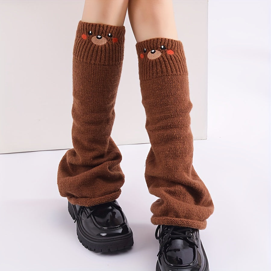 Autumn and Winter Animal Spider Web Pattern Warm Socks