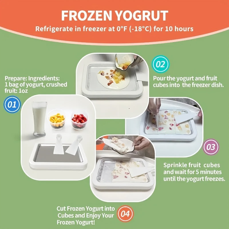 Stainless Steel Manual Yogurt Maker, Homemade Mini Ice Cream Maker .