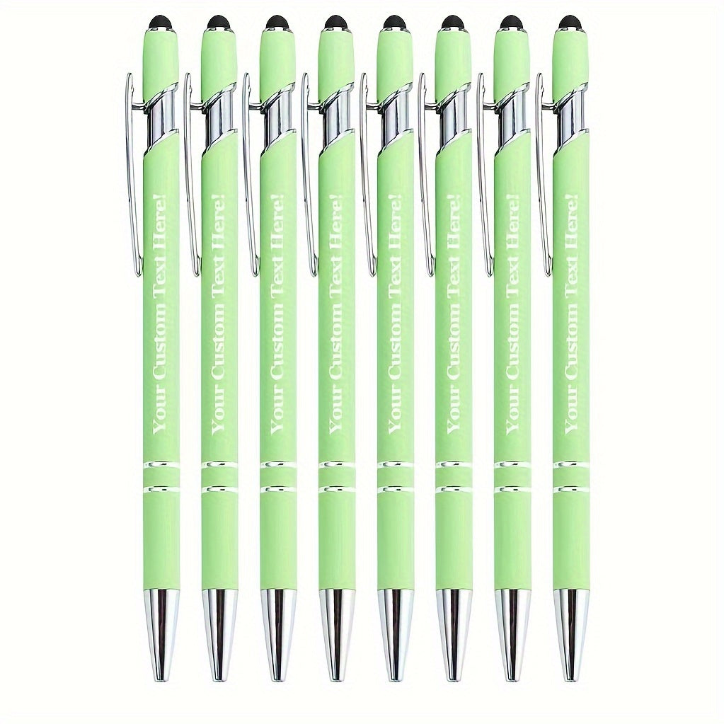 8pcs/16pcs/24pcs Round Metal Retractable Ballpoint Pen Set | Smooth Writing Experience, Medium Tip, Suitable for Office, School, Diary and Art Projects, with Personalized Touch