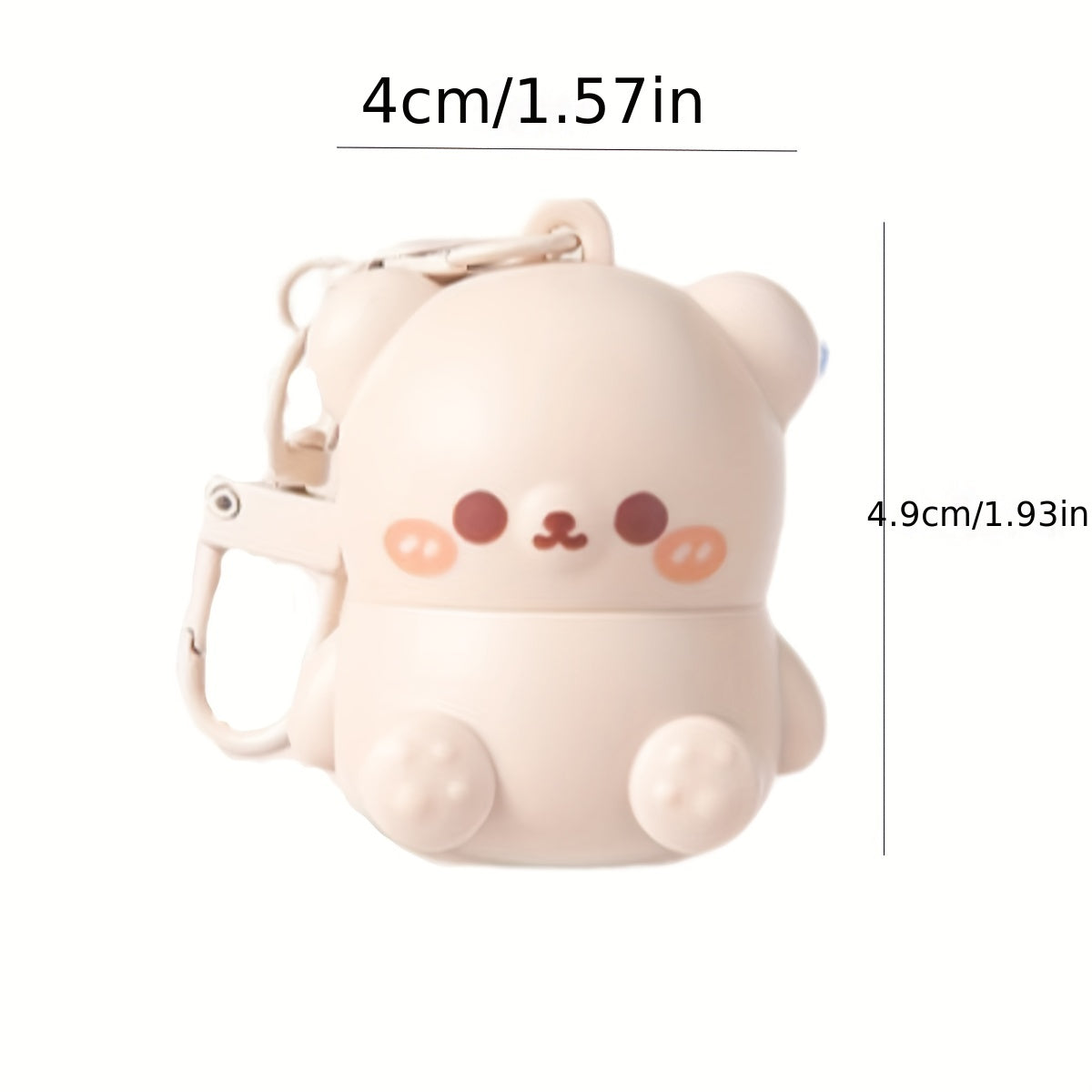 Hypoallergenic Lip Balm - Moisturizing, Soothing for Dry Lips | Cute Cartoon Bear Design, Glossy Finish, Unisex Adult