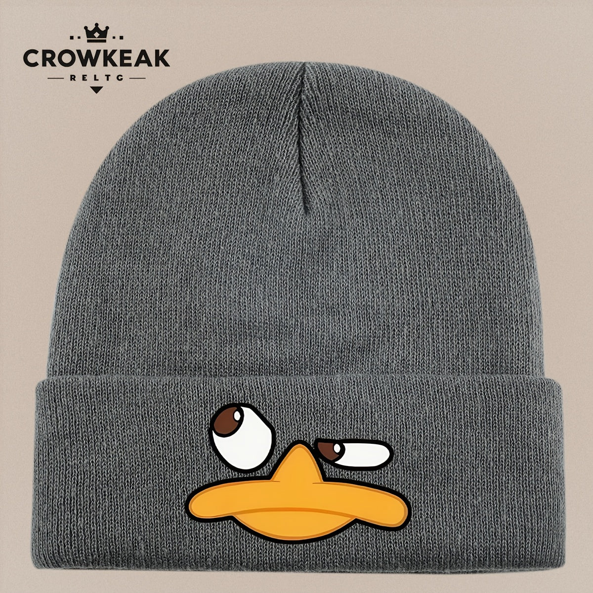 Angry Duck Face Winter Beanie Hat