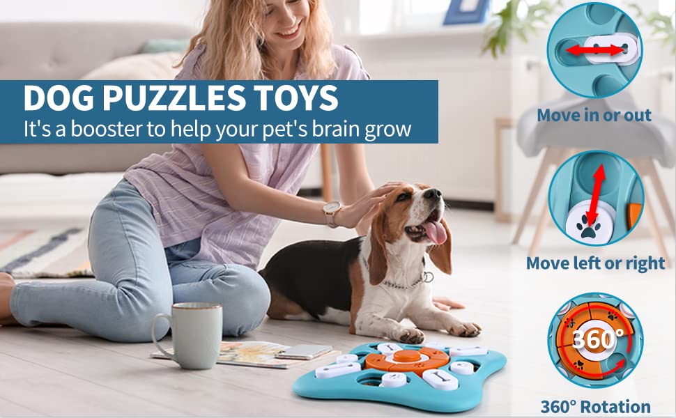 Engaging Dog Puzzle Toy – Treat-Dispensing IQ Booster