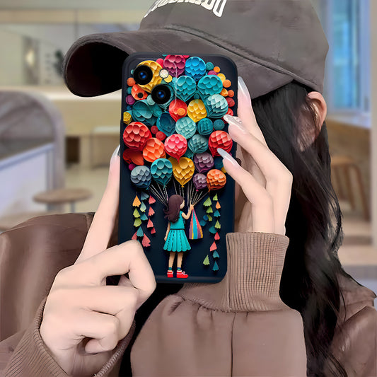 Phone Case Compatible with Iphone 16, 15 Pro Max, 14 Plus, 13, 12, 11 Pro Max - New Cartoon Design Flat Soft Cover - TT0257