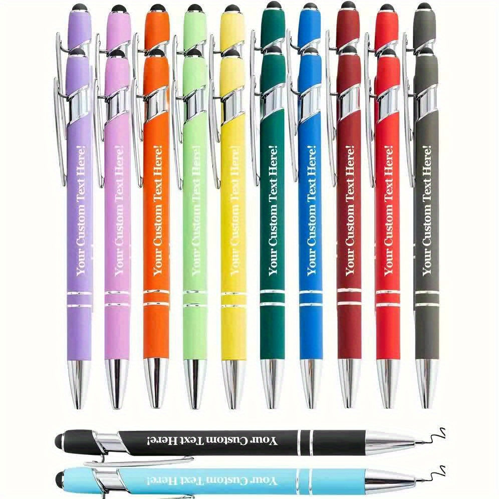 8pcs/16pcs/24pcs Round Metal Retractable Ballpoint Pen Set | Smooth Writing Experience, Medium Tip, Suitable for Office, School, Diary and Art Projects, with Personalized Touch