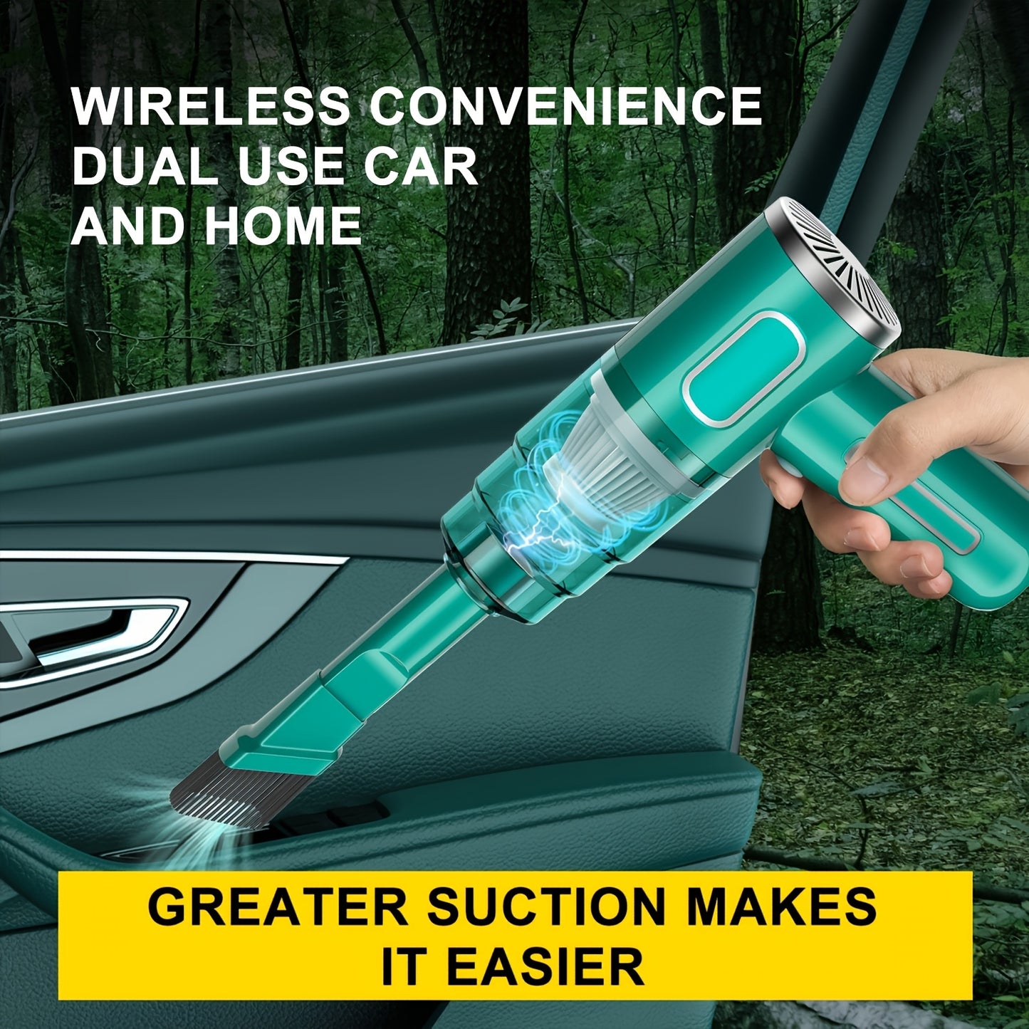 Newly Upgraded Model, Portable Cordless Handheld Vacuum Cleaner,
