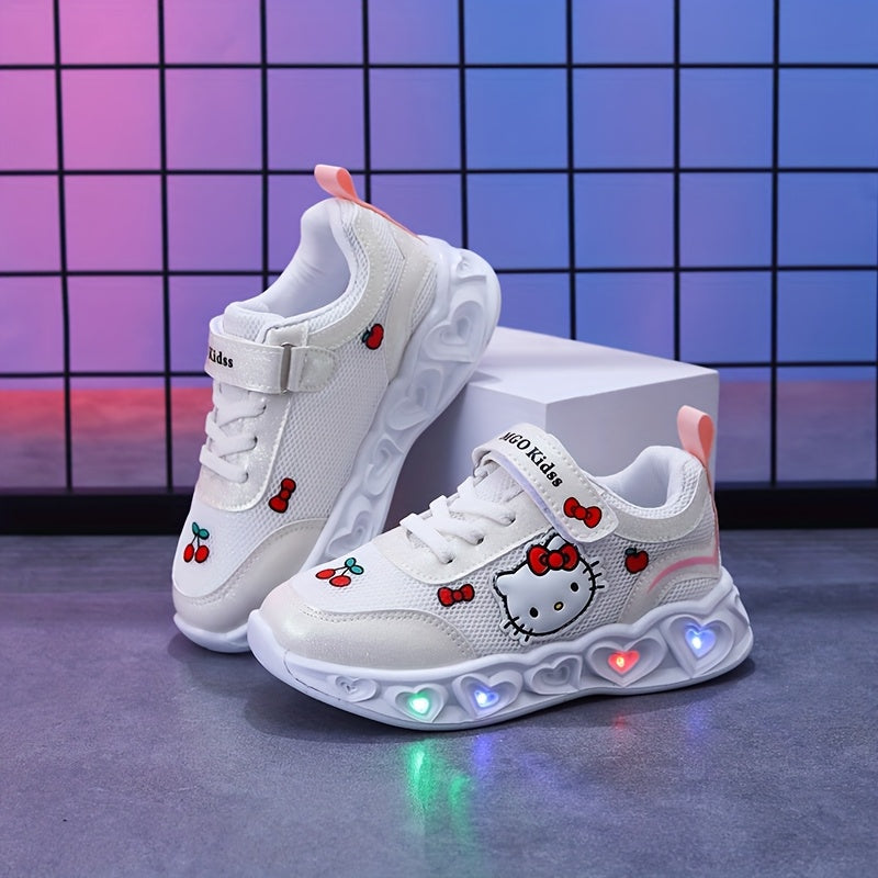 Girls' Glow-In-The-Dark Sneakers with Lights