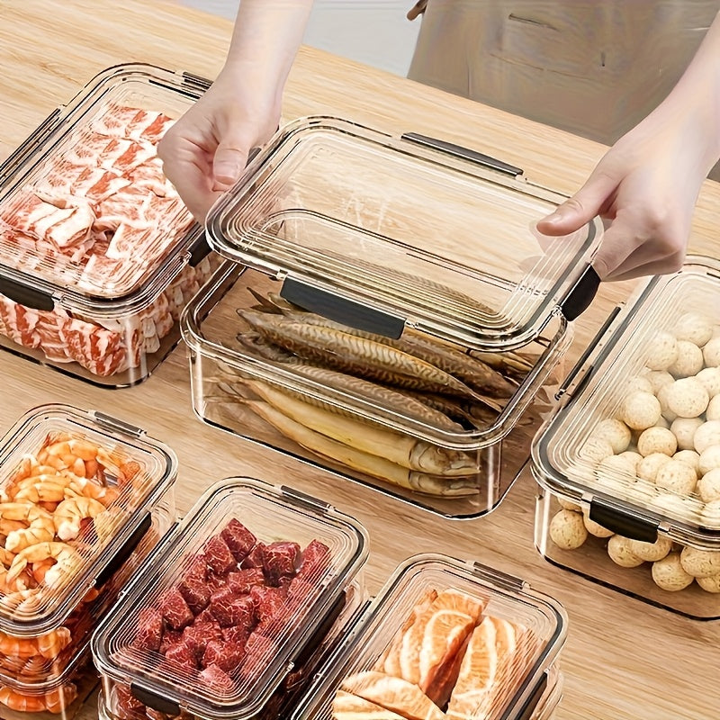 12pcs Stackable Containers 12pcs Stackable Refrigerator Storage Containers with Sealing Lid