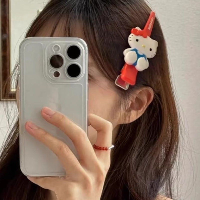 Large Cute Sanrio Hair Clip - Resin, No-Trace Side Clip with Cute Character Designs, Ideal for Teenage and Women, Hair Accessory | Playful Accessory | Durable Hair Clip, Hair Clip Holder