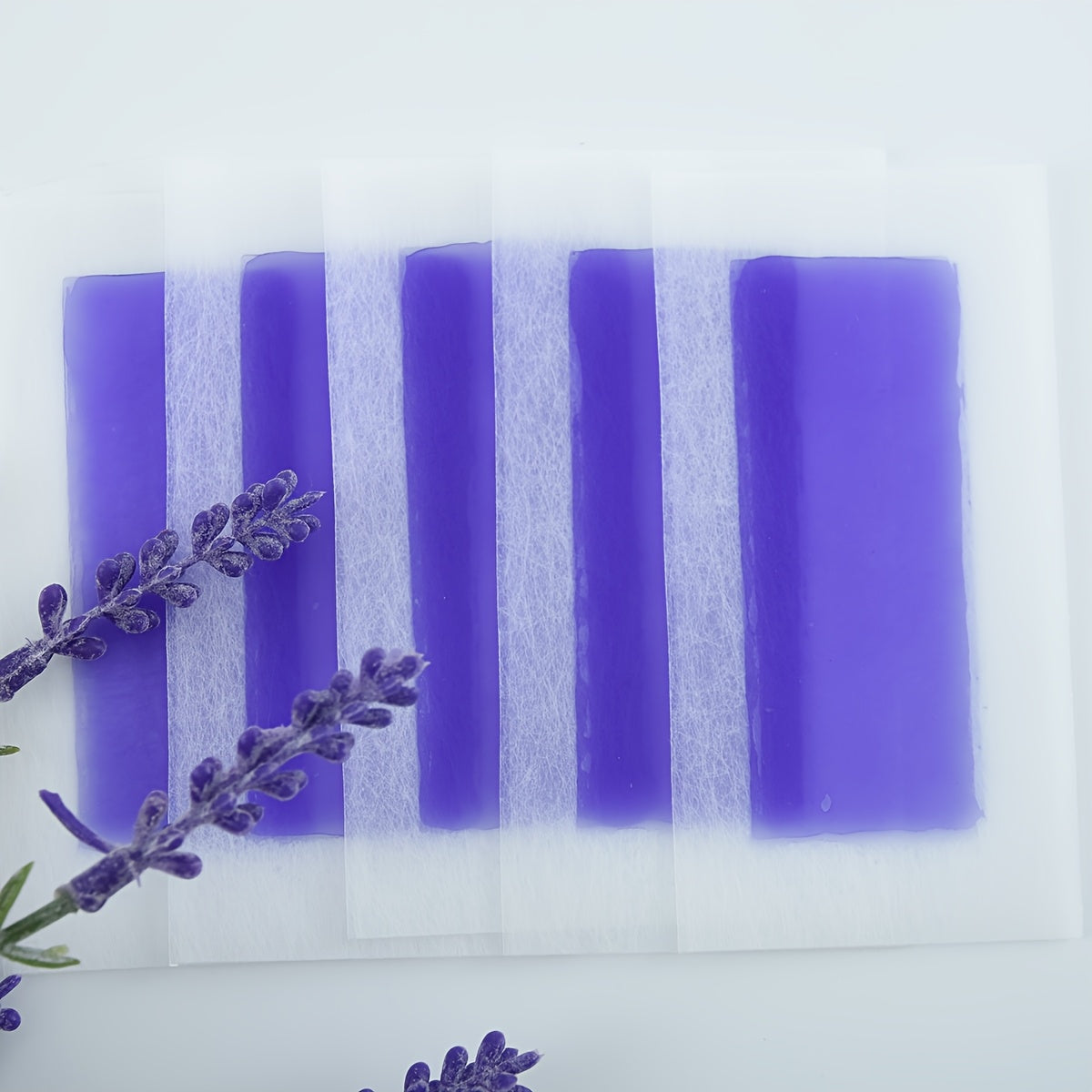WAXKISS 20-Pack Ready-to-Use Wax Strips Aloe/Lemon/Rose/Lavender Scented Summer Hair Removal Portable travel Size .
