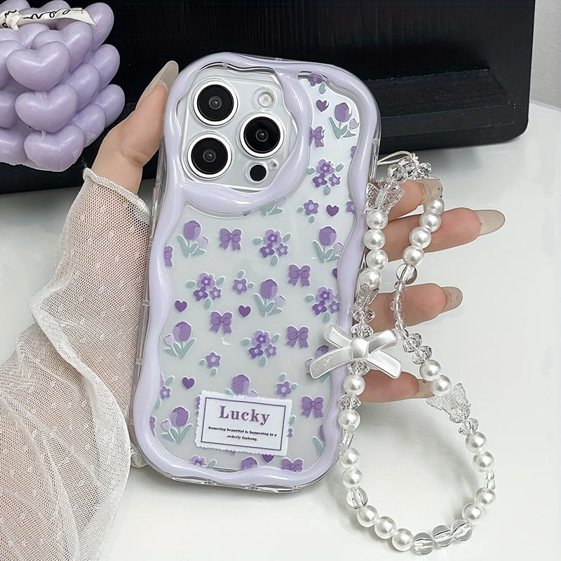 [Stylish Phone Case] Apple Series Shockproof Phone Case | Stylish, Thick, Unique Design, Cute Print with Lanyard Chain for 111213141516promax series A05/A15/A25/A35/A55/S23/S24Ultra/S25Ultra