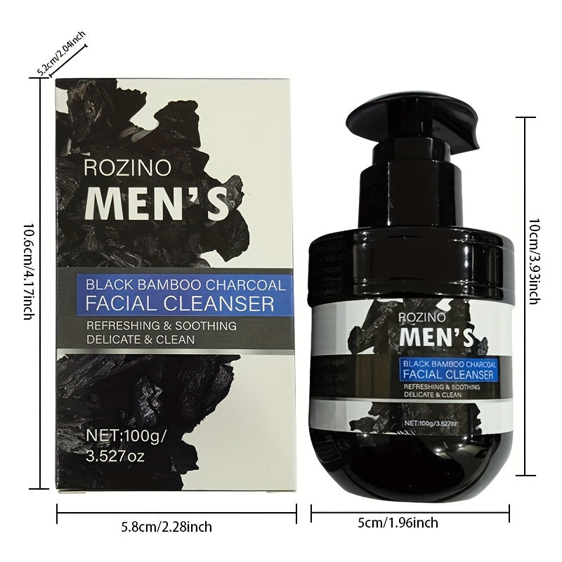 Men’s Charcoal Cleanser, Volcanic Mud, Deep Clean