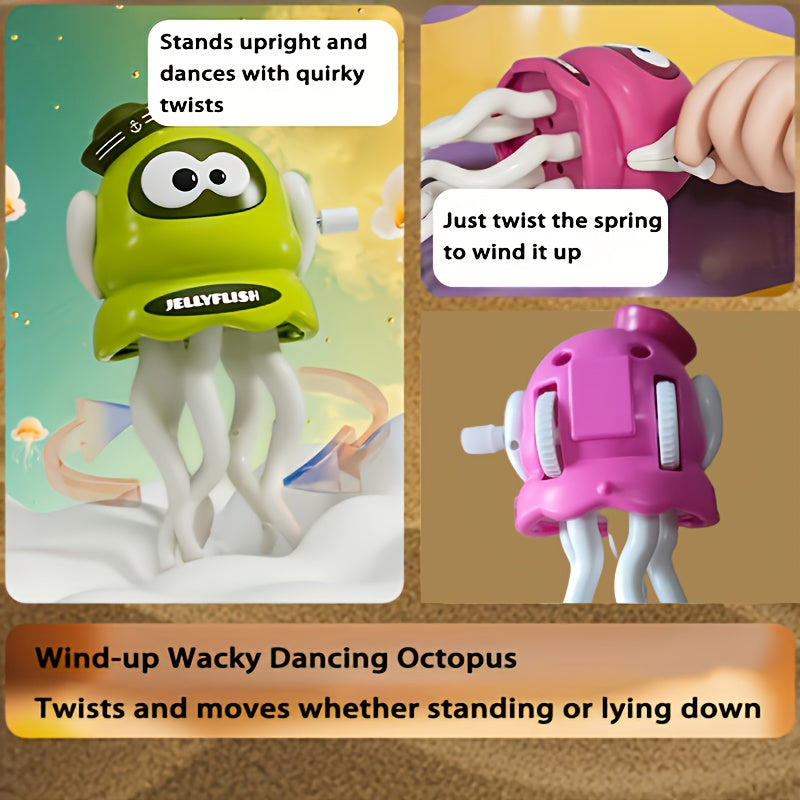 A dancing octopus with a twist mechanism,u