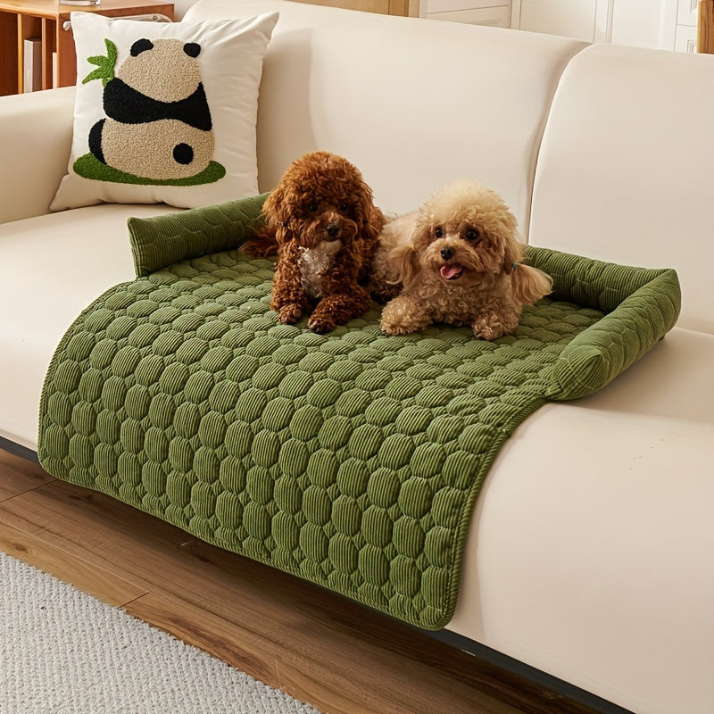 Luxurious Plush Pet Bed – Non-Slip, Scratch-Resistant Comfort