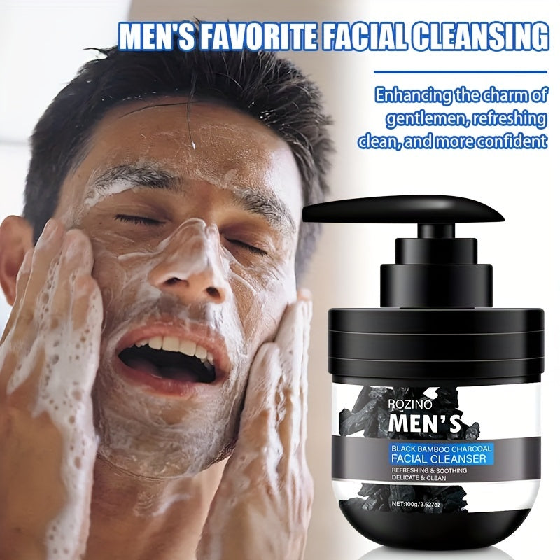 Men’s Charcoal Cleanser, Volcanic Mud, Deep Clean