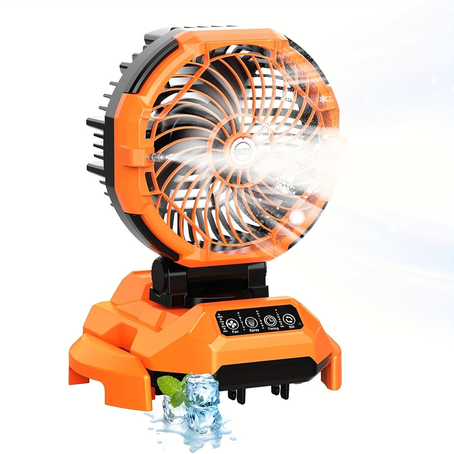 Rechargeable Misting Fan – Tent, Camping, Outdoor Cooling