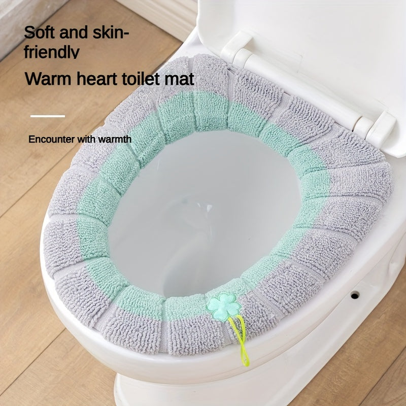 5pcs WinterWarmth Toilet Seat Covers