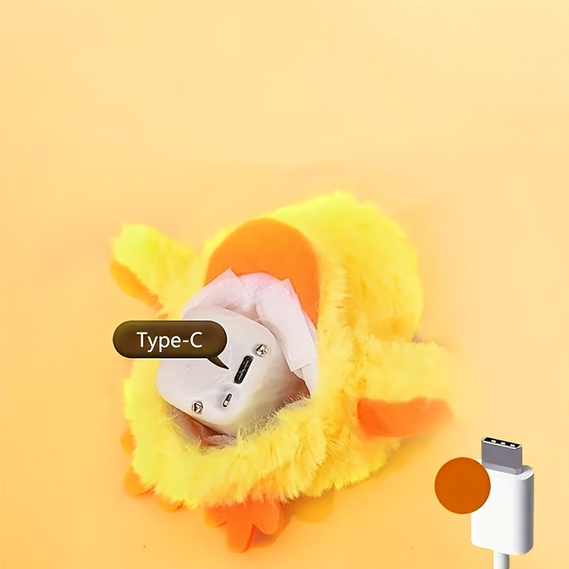 Interactive Plush Duck Toy – Soft, Durable, USB Rechargeable, Pet Fun