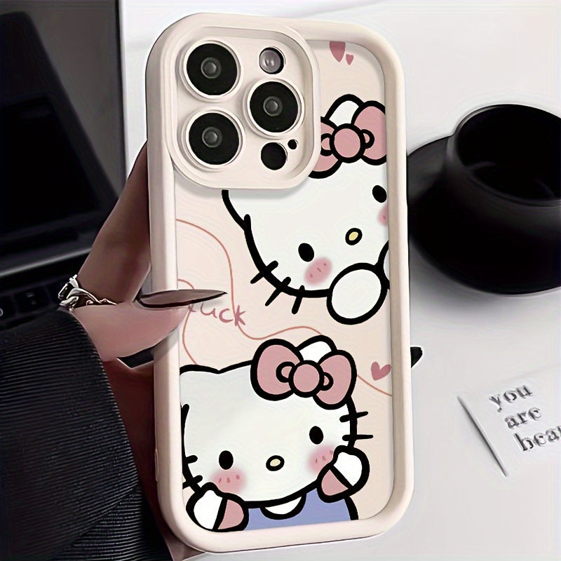 Sanrio Has Authorized Hello Kitty Cartoon Phone Cases Compatible with Iphone 16/15/14/13/12/11/XS/XR/X/78 Plus Pro Max TPU Cases.