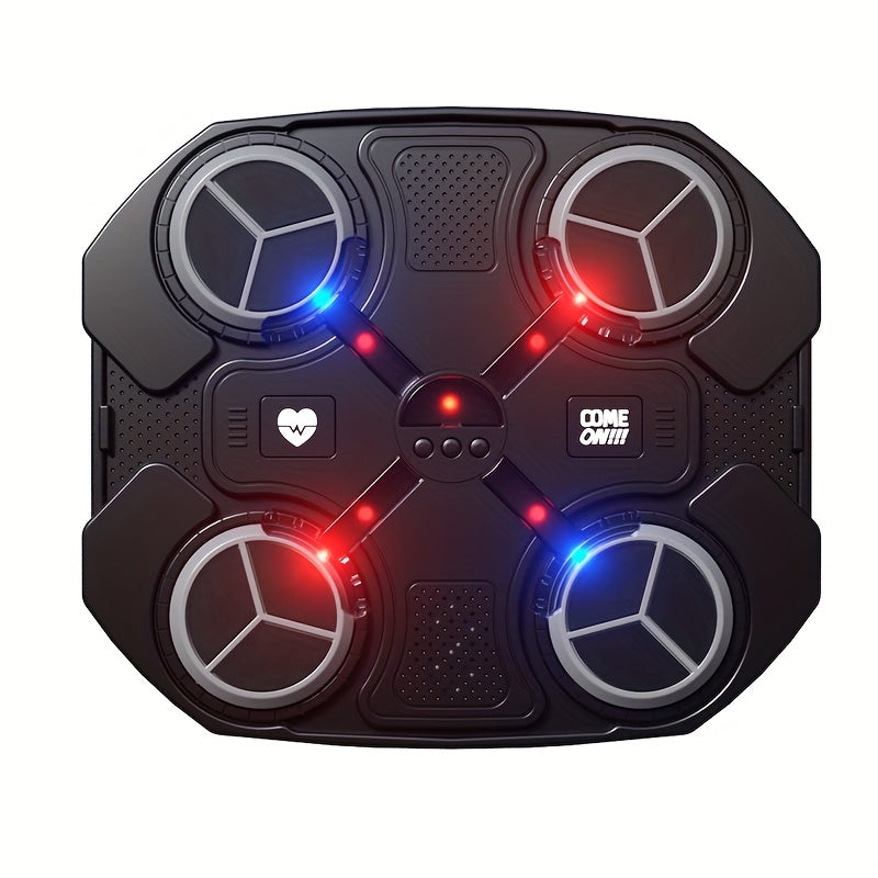 Interactive Boxing Training Mat with Lights & Sounds, Adjustable Speed, Includes Gloves, Wall Mount with Suction Cup, USB Powered, ABS Material, Relax Toy for Youngsters, Perfect Gift for Holidays