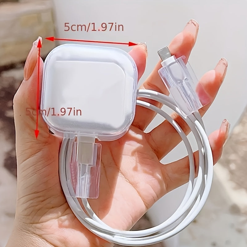 5pcs TPU Flower Cable Protector Set, Anti-Break Cable Saver Case, Compatible with iPhone 25W Charger, No Electronic Components, with No Battery for iPhone Data Line Protection