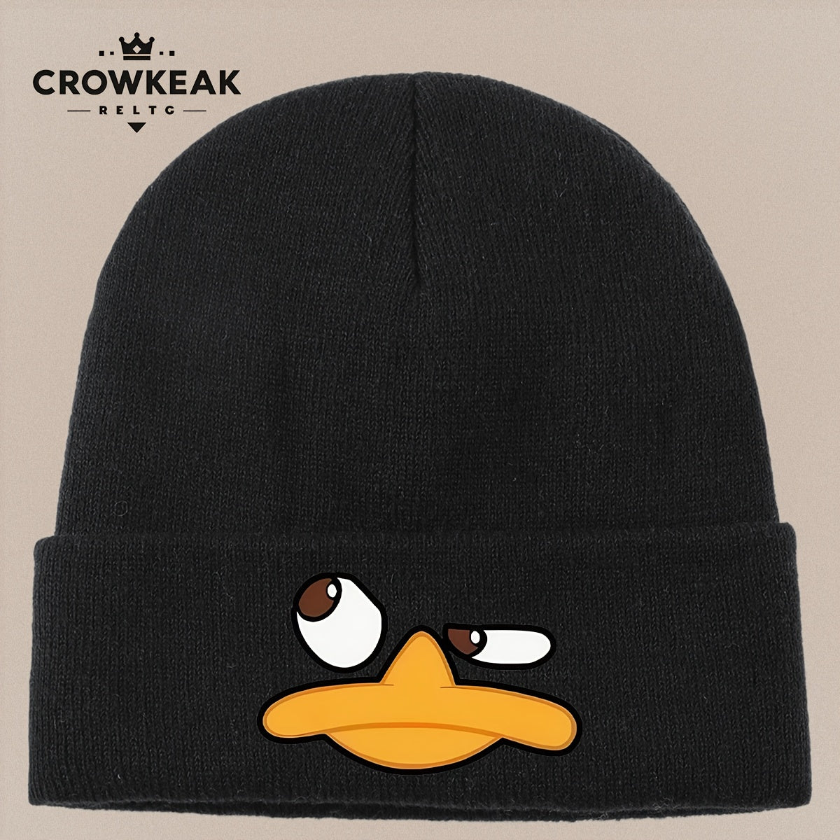 Angry Duck Face Winter Beanie Hat