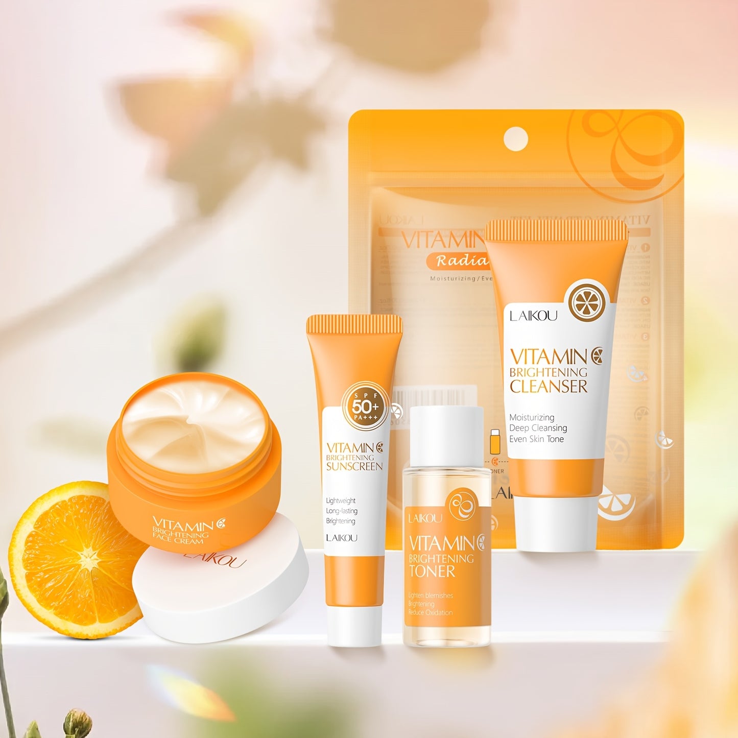 LAIKOU Vitamin C Skincare Set with Four Products