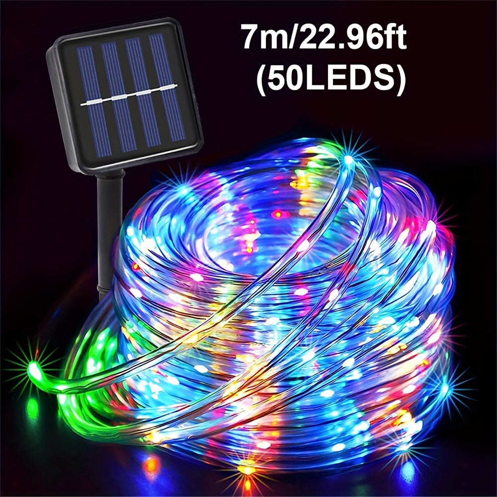 1pc Solar Tube String Light 8 Kinds Of Outdoor for Garden Decorative Lights, Weddings, Parties, Christmas Trees, Christmas,Thanksgiving,Halloween Holiday Decorative Lighting