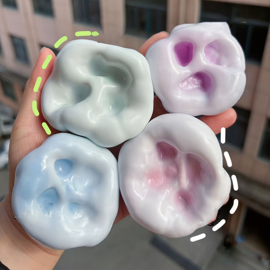 Squishy Fluid Ice Skin Jelly Ball Toy - Soft, Slow-Rolling | Perfect for Christmas, Parties - Vibrant Mixed Colors, Ideal Stocking Stuffer