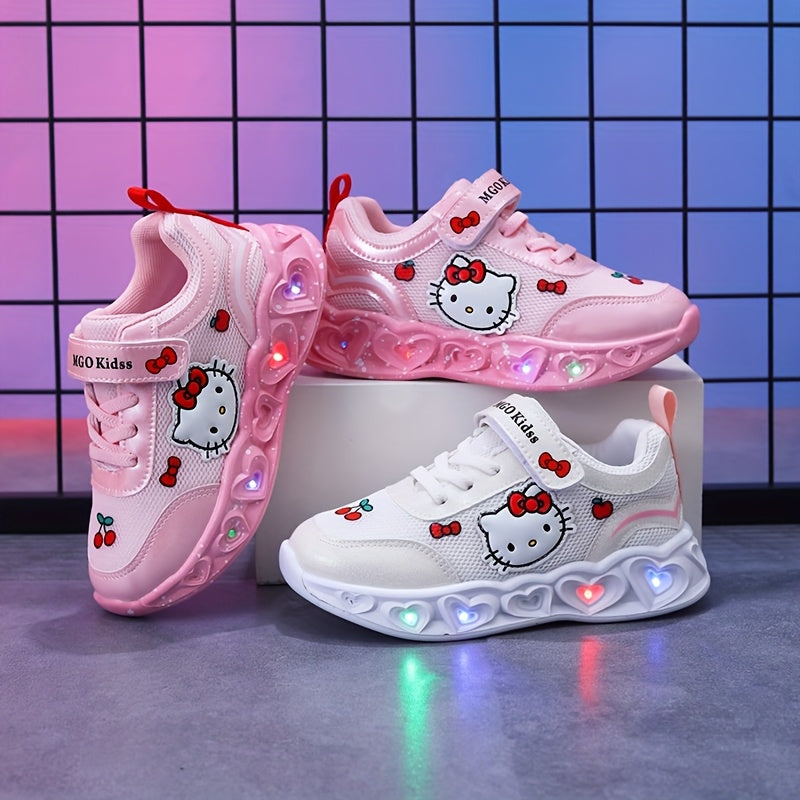 Girls' Glow-In-The-Dark Sneakers with Lights